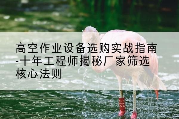大箐山剪叉式升降机厂家-高空作业设备选购实战指南-十年工程师揭秘厂家筛选核心法则