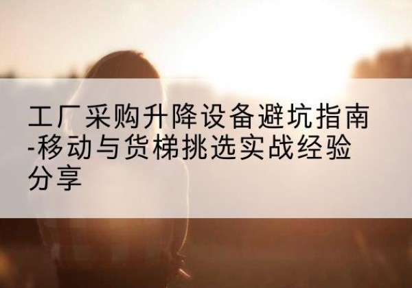 大箐山移动式升降机怎么选-工厂采购升降设备避坑指南-移动与货梯挑选实战经验分享